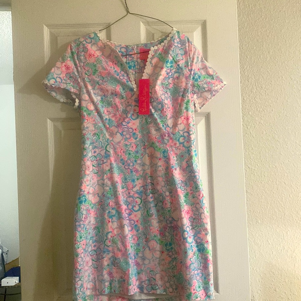 Lilly Pulitzer Floral Dress - Pink, Blue, Green